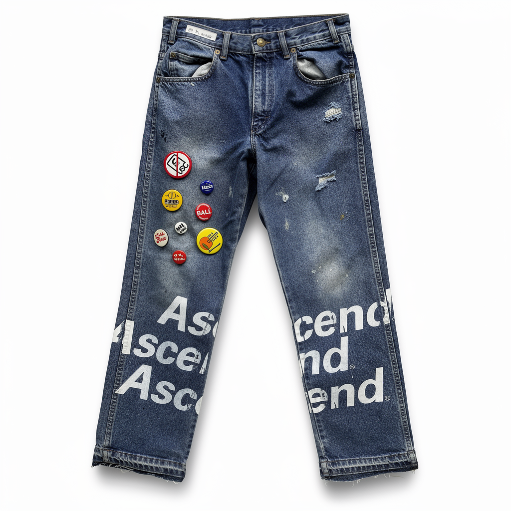 VINTAGE PIN DENIM 30x30