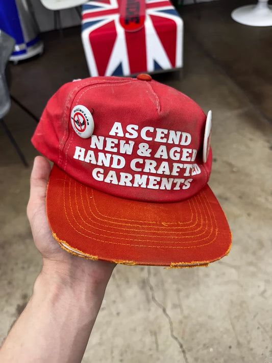 PERFECTLY AGED VINTAGE PIN HAT